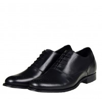 Hosso London Prestige Black leather brogues 8cm Taller